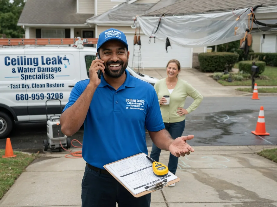 Ceiling Leak Cleanup Upland, IN FAQs